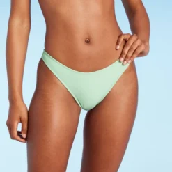 Women's High Leg Extra Cheeky Bikini Bottom - Shade & Shore™ Green -Shade & Shore GUEST 08286d6d 4a5b 49d3 a43b 4afa359cdf58