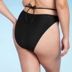 Women's Strappy Ribbed High Waist Extra High Leg Extra Cheeky Bikini Bottom - Shade & Shore™ -Shade & Shore GUEST 083c4a5b 3b20 44ec b0cc 1186598f53b0