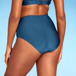 Women's High Waist Shirred Front Bikini Bottom - Shade & Shore™