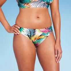 Women's Low-Rise Cheeky Bikini Bottom - Shade & Shore™ Multi Tropical Print -Shade & Shore GUEST 14dab090 e2d9 4835 8762 e18ccac09b6c