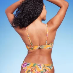 Women's Lightly Lined Ruffle Underwire Bikini Top - Shade & Shore™ Orange -Shade & Shore GUEST 1519628f 6f0f 4684 98bb c9165928d2dd