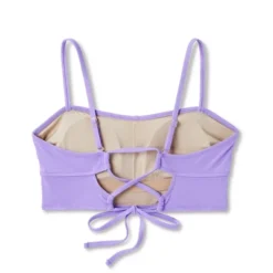 Women's Shirred Longline Bikini Top - Shade & Shore™ Purple -Shade & Shore GUEST 168eea2c 6c4e 4a95 90dc 8d7aebea725b