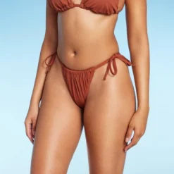 Women's Ribbed High Leg Side-Tie Bikini Bottom - Shade & Shore™ -Shade & Shore GUEST 18dd25ea 7646 40cd 8d6d 3ade876c8caa