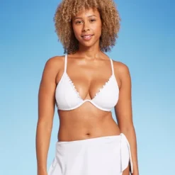 Women's Underwire Ruffle Trim Bikini Top - Shade & Shore™ White 9 Women's Underwire Ruffle Trim Bikini Top - Shade & Shore™ White -Shade & Shore GUEST 1b6d9c5a 846b 432c 98ac 7e463886bcba