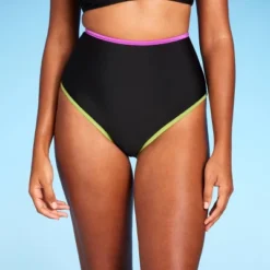 Women's Contrast Binding High Waist Bikini Bottom - Shade & Shore™ -Shade & Shore GUEST 30158d50 dbda 4a8c b91f 0ea62cdcf340