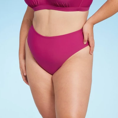 Women's Mid-Rise Hipster Bikini Bottom - Shade & Shore™ Berry Purple 5 Women's Mid-Rise Hipster Bikini Bottom - Shade & Shore™ Berry Purple - Image 3