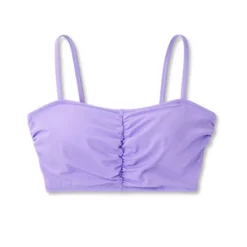 Women's Shirred Longline Bikini Top - Shade & Shore™ Purple -Shade & Shore GUEST 3462de7d 2372 4cab a38a ce48cbb23bc8