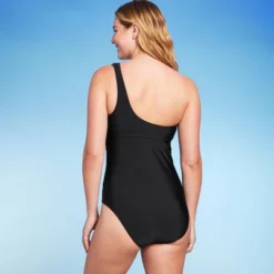 Women's Mesh Front Asymmetrical One Shoulder One Piece Swimsuit - Shade & Shore™ Black 10 Women's Mesh Front Asymmetrical One Shoulder One Piece Swimsuit - Shade & Shore™ Black -Shade & Shore GUEST 3eb69a2d 4f16 4f27 b35a 4e18e60febf8