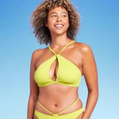 Women's Longline Keyhole Halter Bikini Top - Shade & Shore™ -Shade & Shore GUEST 3fa211fb 0d3d 4ddf 89db 02afe492e108