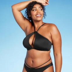 Women's Longline Keyhole Halter Bikini Top - Shade & Shore™ -Shade & Shore GUEST 41c0131d 0a9f 464f a672 666c1c264953