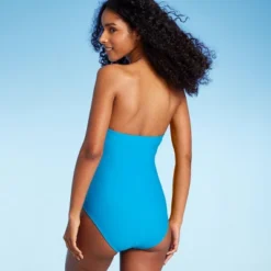 Women's Bandeau One Piece Swimsuit - Shade & Shore⢠Blue