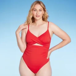Women's Twist Detail Underwire Extra Cheeky High Leg One Piece Swimsuit - Shade & Shore™ 8 Women's Twist Detail Underwire Extra Cheeky High Leg One Piece Swimsuit - Shade & Shore™ -Shade & Shore GUEST 46426e47 e343 40f9 bb92 da440028aa82