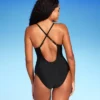 Women's Plunge Hardware Trim Cheeky One Piece Swimsuit - Shade & Shore™