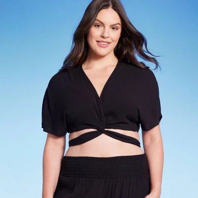 Women's Multiway Wrap Cover Up Top - Shade & Shore™ 3 Women's Multiway Wrap Cover Up Top - Shade & Shore™ - Image 2