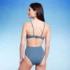 Women's Cut Out Bead Detail One Piece Swimsuit - Shade & Shore™ Blue -Shade & Shore GUEST 53c35779 1d7a 4c3a b053 5e76b01c706a