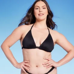 Women's Double Tunnel Triangle Halter Bikini Top - Shade & Shore™ -Shade & Shore GUEST 54f243df 14ad 402b b465 ed7102ede051