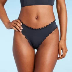 Women's Side-Tie High Leg Extra Cheeky Bikini Bottom - Shade & Shore™ Gray -Shade & Shore GUEST 5ecaafdb 19a0 4300 889a 2c45a4a27a82