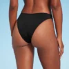 Women's Cinch Detail High Leg Bikini Bottom - Shade & Shore™ Black -Shade & Shore GUEST 6640a9d7 95cf 4a39 807e 21a1125c801d