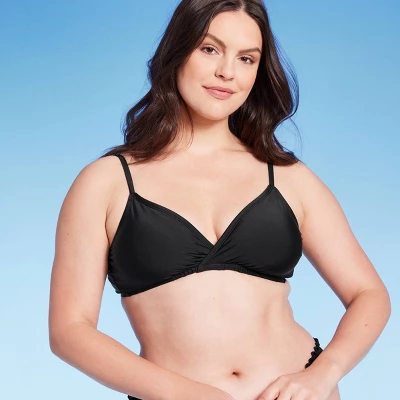 Women's Triangle Surplice Bralette Bikini Top - Shade & Shore™ 5 Women's Triangle Surplice Bralette Bikini Top - Shade & Shore™ - Image 3