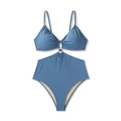 Women's Cut Out Bead Detail One Piece Swimsuit - Shade & Shore™ Blue 11 Women's Cut Out Bead Detail One Piece Swimsuit - Shade & Shore™ Blue -Shade & Shore GUEST 6d7beab1 9163 4db5 beb5 a9169826d5e7
