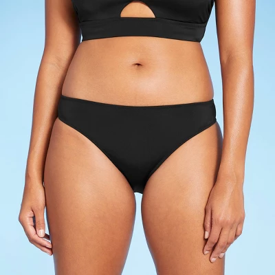 Women's Medium Coverage Hipster Bikini Bottom - Shade & Shore™ Black 5 Women's Medium Coverage Hipster Bikini Bottom - Shade & Shore™ Black - Image 3