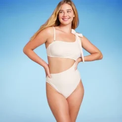 Women's One Shoulder Bow Cut Out One Piece Swimsuit - Shade & Shore™ 13 Women's One Shoulder Bow Cut Out One Piece Swimsuit - Shade & Shore™ -Shade & Shore GUEST 728b6be8 a6e5 49a5 9f98 ae68a59c6568