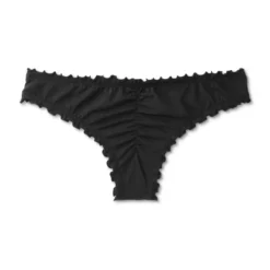 Women's Ruffle Extra Cheeky Bikini Bottom - Shade & Shore™ Black -Shade & Shore GUEST 7895e0a7 ea5f 4823 93d4 c2e56dcef6d8