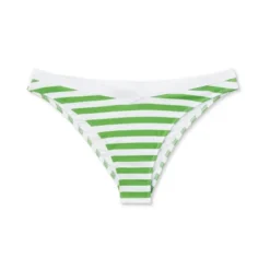 Women's Ribbed High Leg Extra Cheeky Bikini Bottom - Shade & Shore™ Green/White 13 Women's Ribbed High Leg Extra Cheeky Bikini Bottom - Shade & Shore™ Green/White -Shade & Shore GUEST 7ad6b83f 28ec 41aa 83f8 8c8d5b9e40af