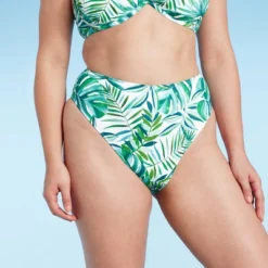Women's High Waist High Leg Extra Cheeky Bikini Bottom - Shade & Shore™ Green Tropical Print 11 Women's High Waist High Leg Extra Cheeky Bikini Bottom - Shade & Shore™ Green Tropical Print -Shade & Shore GUEST 7cc5ed03 6b82 4d9c 9534 8b596ec45769