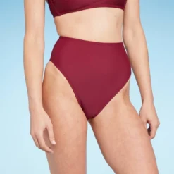 Women's High Waist High Leg Bikini Bottom - Shade & Shore™ Red -Shade & Shore GUEST 7ddd6ccd 52d0 4bfd 9aa6 062c25768acd