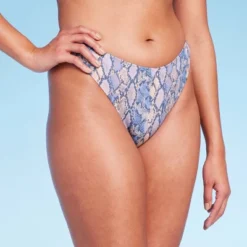 Women's Cheeky Bikini Bottom - Shade & Shore™ Blue Snake Print -Shade & Shore GUEST 7edcbb4f 239a 443c bf38 2cd5b0754eac