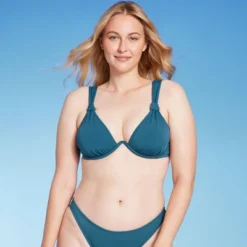 Women's Knot Detail Continuous Underwire Bikini Top - Shade & Shore™ -Shade & Shore GUEST 81263085 ff31 41a0 83b3 735b26037031