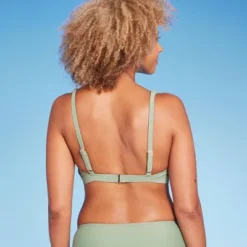 Women's Shirred Longline Bikini Top - Shade & Shore™ -Shade & Shore GUEST 81e7e89a e103 454f 8d6e 5cb522abca87