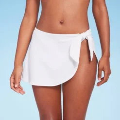 Women's Faux Sarong Skirtini Bikini Bottom - Shade & Shore™ White -Shade & Shore GUEST 82913ce3 2671 4dee 8fcc 97a9817d6252