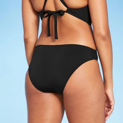 Women's Medium Coverage Hipster Bikini Bottom - Shade & Shore™ Black 6 Women's Medium Coverage Hipster Bikini Bottom - Shade & Shore™ Black - Image 4