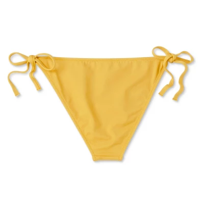 Women's Side-Tie Cheeky Bikini Bottom - Shade & Shore™ Yellow 8 Women's Side-Tie Cheeky Bikini Bottom - Shade & Shore™ Yellow - Image 6