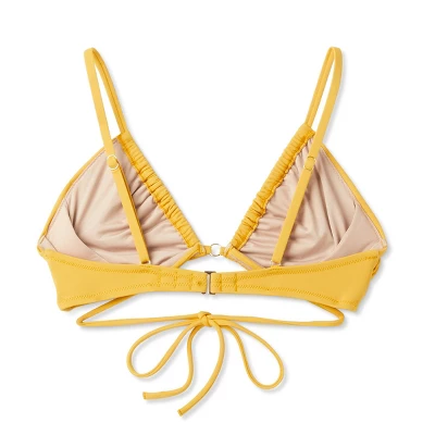 Women's Strappy Ring Detail Bikini Top - Shade & Shore™ Yellow 8 Women's Strappy Ring Detail Bikini Top - Shade & Shore™ Yellow - Image 6
