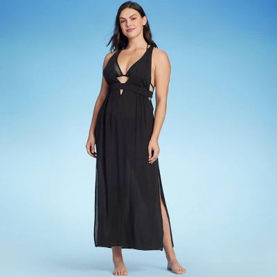 Women's Plunge Cover Up Maxi Dress - Shade & Shore™ 4 Women's Plunge Cover Up Maxi Dress - Shade & Shore™ - Image 2