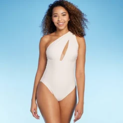 Women's One Shoulder Plunge Cut Out One Piece Swimsuit - Shade & Shore™ -Shade & Shore GUEST 898768f4 721b 43c3 9e92 fd990f6d2e24