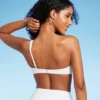 Women's Ring One Shoulder Bikini Top - Shade & Shore™ White -Shade & Shore GUEST 93009bf4 748b 433f bcea 6bfd04091fbe