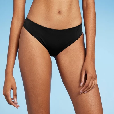 Women's Medium Coverage Hipster Bikini Bottom - Shade & Shore™ Black 9 Women's Medium Coverage Hipster Bikini Bottom - Shade & Shore™ Black - Image 7