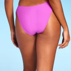 Women's Macramé Detail High Leg Bikini Bottom - Shade & Shore™ Purple -Shade & Shore GUEST 96667a64 a7bc 4546 b33f 46e289c337a3