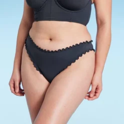 Women's Side-Tie High Leg Extra Cheeky Bikini Bottom - Shade & Shore™ Gray -Shade & Shore GUEST 984a86f9 8e30 48b3 90fa 8be97ebbfdeb