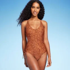 Women's Side-Tie Plunge One Piece Swimsuit - Shade & Shore™ Animal Print 13 Women's Side-Tie Plunge One Piece Swimsuit - Shade & Shore™ Animal Print -Shade & Shore GUEST 9b47c657 9f89 479e 98b1 24066979f65e