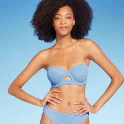 Women's Pucker Textured Light Lift Bandeau Bikini Top - Shade & Shore™ -Shade & Shore GUEST 9fd2b67d 84c3 4ca4 bbd1 6955a0f8cdc7