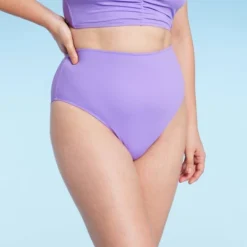 Women's High Waist Bikini Bottom - Shade & Shore™ Purple -Shade & Shore GUEST a080a491 9457 4ba1 b7e8 2b468dc31bc2