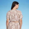 Women's Tie-Front Short Sleeve Cover Up Crop Top - Shade & Shore™ Tan Snake Print -Shade & Shore GUEST a178d888 114e 42c8 b0ef a9fb41d62d43