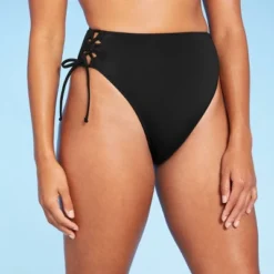 Women's Lace-Up High Waist High Leg Extra Cheeky Bikini Bottom - Shade & Shore™ 11 Women's Lace-Up High Waist High Leg Extra Cheeky Bikini Bottom - Shade & Shore™ -Shade & Shore GUEST a2cac8ab 0439 4aa8 8b36 775ec9c72368