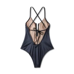 Women's Shirred V-Wire Plunge One Piece Swimsuit - Shade & Shore™ Gray 14 Women's Shirred V-Wire Plunge One Piece Swimsuit - Shade & Shore™ Gray -Shade & Shore GUEST a8b56d38 35a7 4be8 965f 8aee25dccbc6