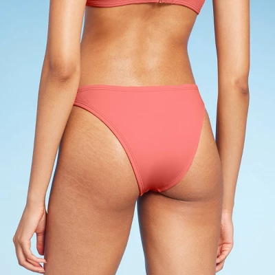Women's High Leg Extra Cheeky Bikini Bottom - Shade & Shore™ Pink 3 Women's High Leg Extra Cheeky Bikini Bottom - Shade & Shore™ Pink
